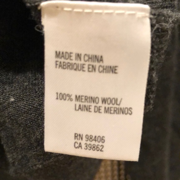 Theory charcoal grey wool turtleneck, size Petite - Picture 3 of 4